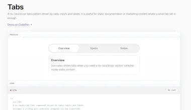 VUI Zero-dependency UI components gallery image