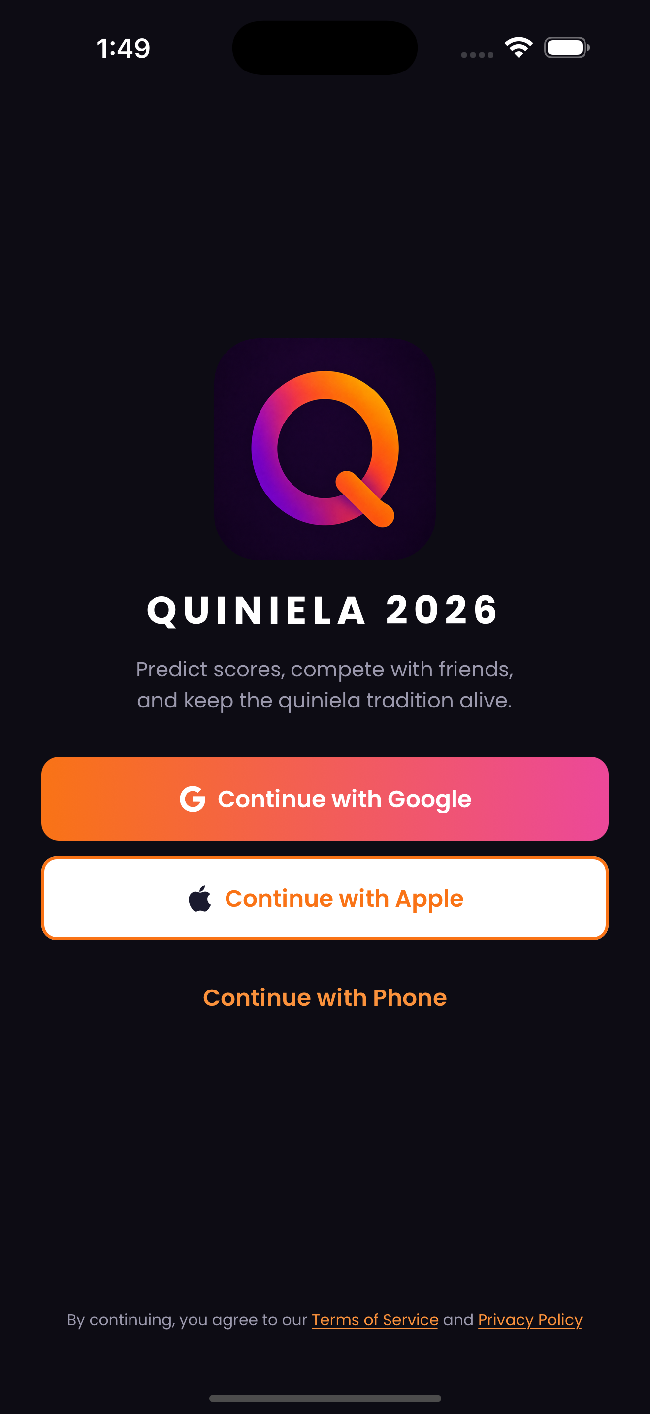 Quiniela 2026 — World Cup 2026 Game gallery image