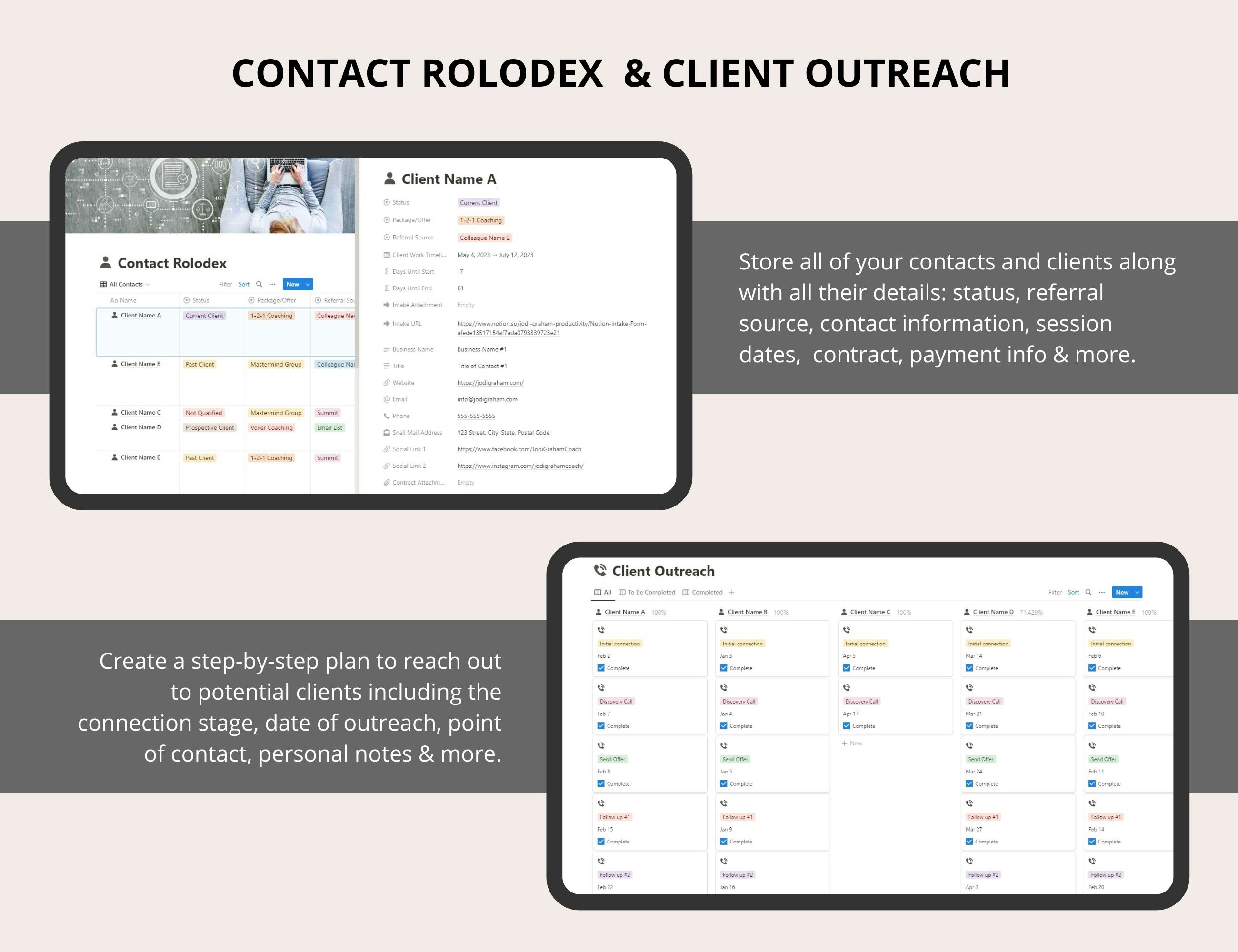 เทมเพลต Notion Notion CRM - ทำให้ง่ายต่อการเชื่อมต่อกับผู้ติดต่อและลูกค้าของคุณ media 2