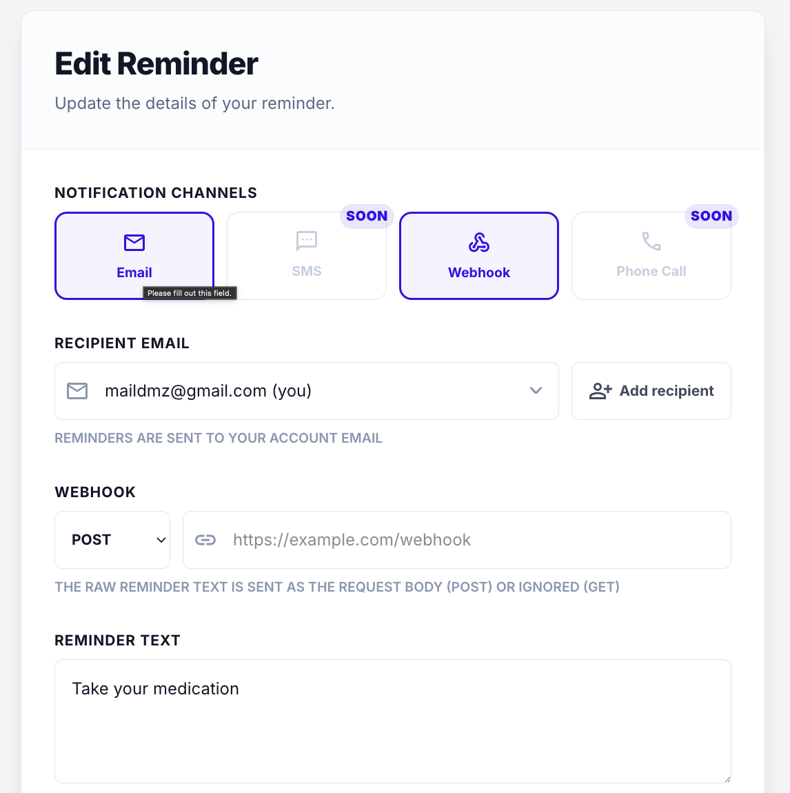 Remembered - Screenshot 2 showing product features and functionality