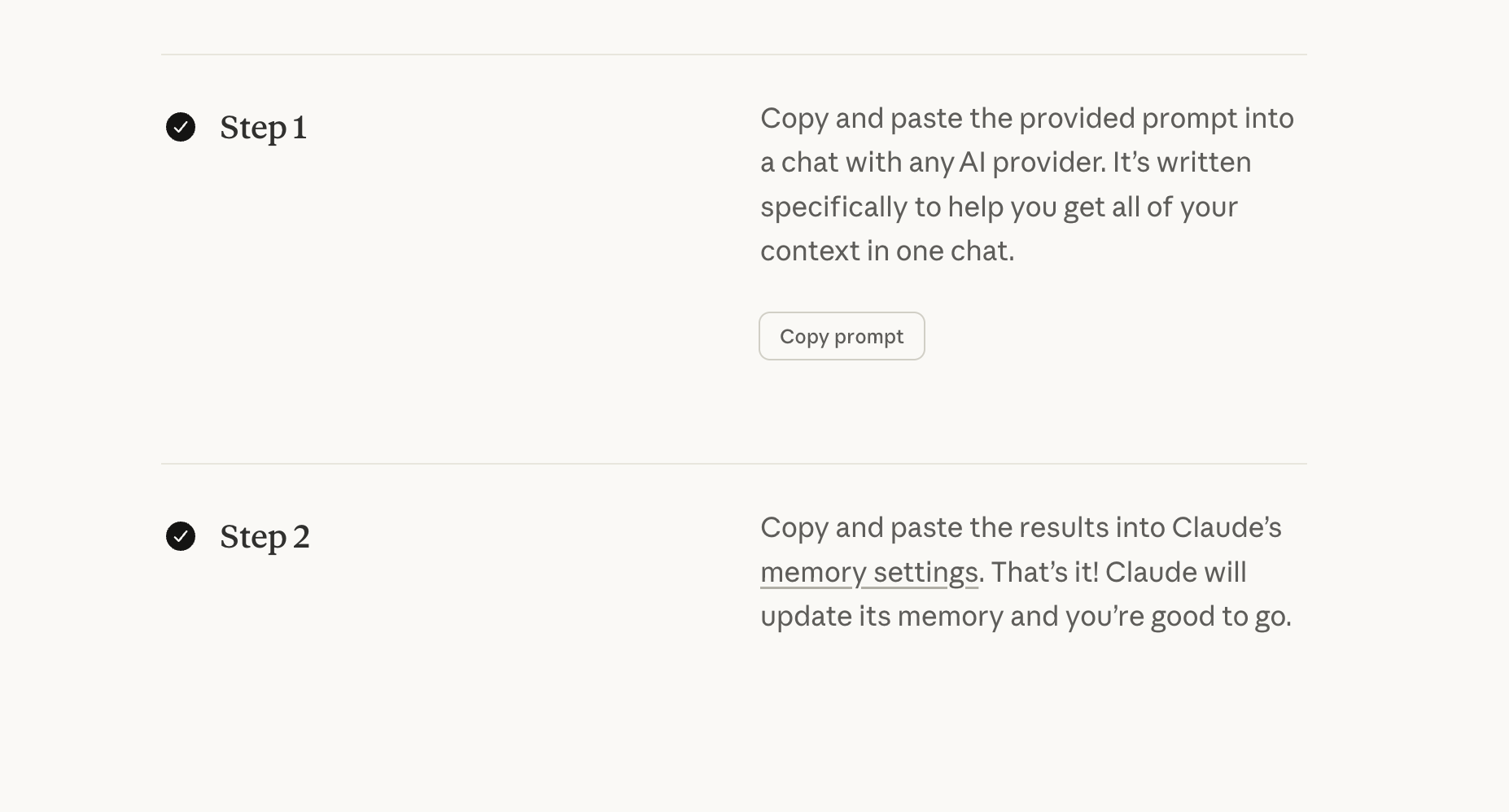 Claude Import Memory 畫廊圖片