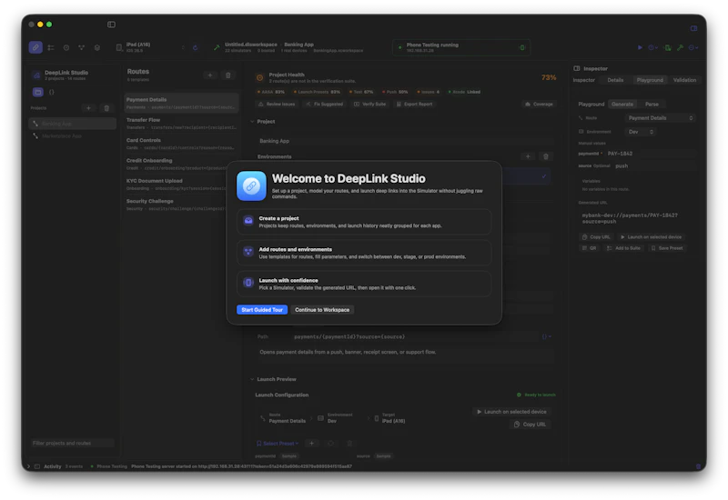 DeepLink Studio screenshot 3