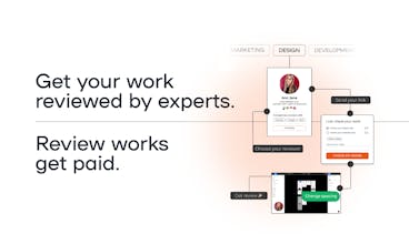 A imagem de um especialista profissional fornecendo feedback construtivo a um usuário, ilustrando os conselhos criteriosos disponíveis no RevMyWork.