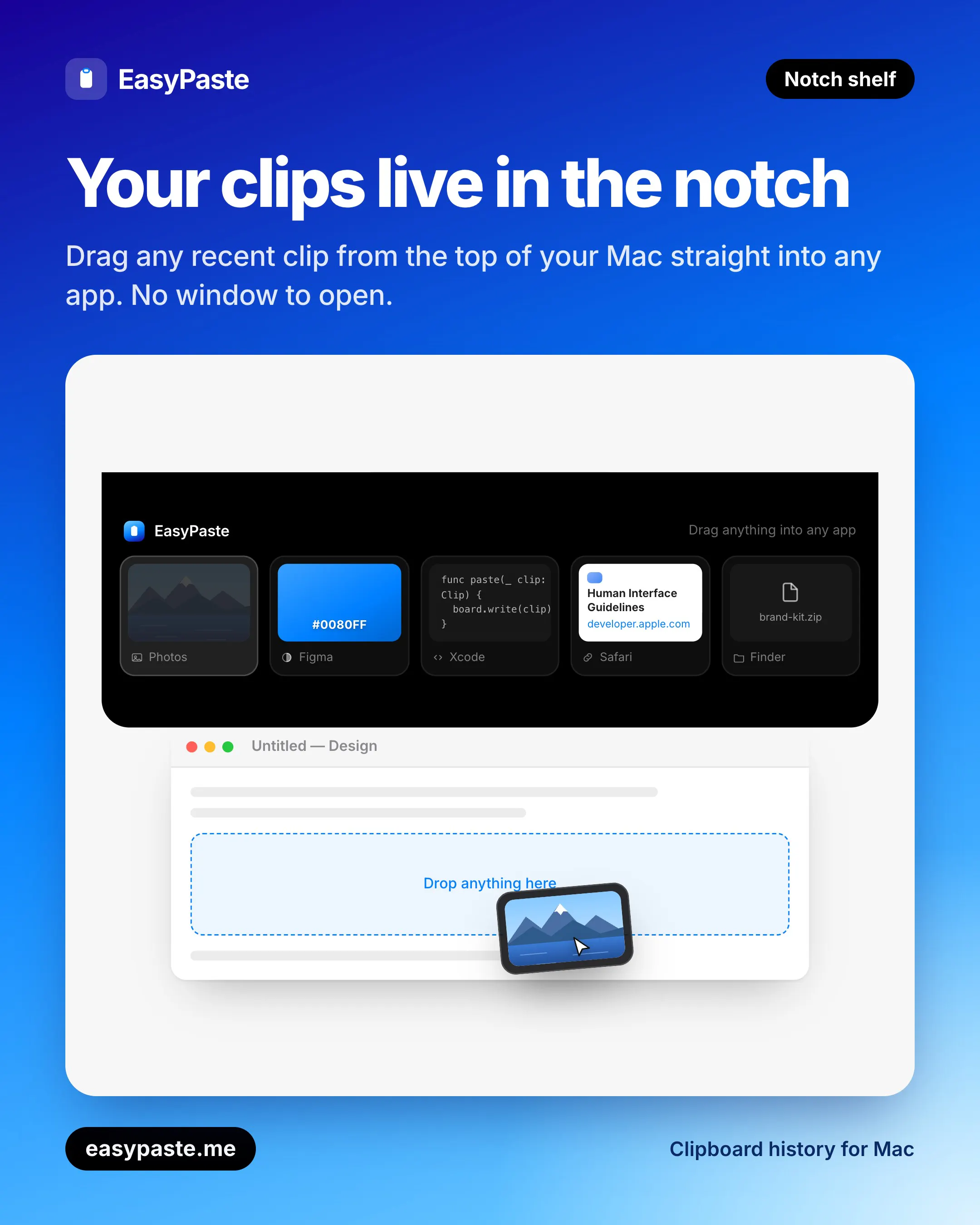 EasyPaste — Clipboard manager for mac gallery image