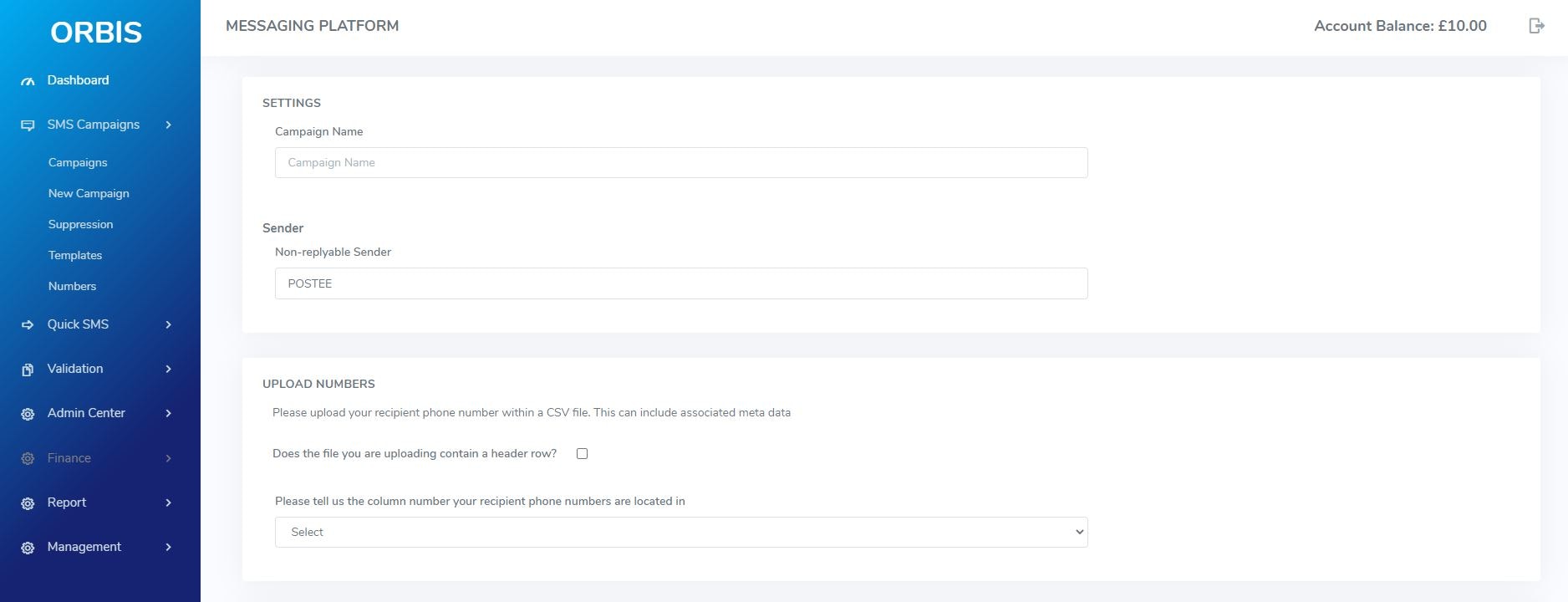 Orbis - SMS Platform gallery image