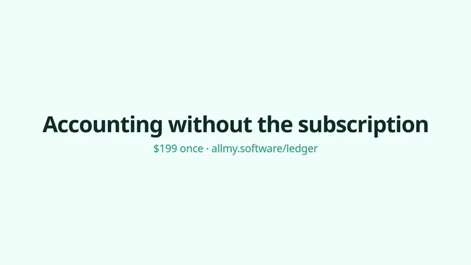 AllMy Ledger screenshot 1 (video preview)