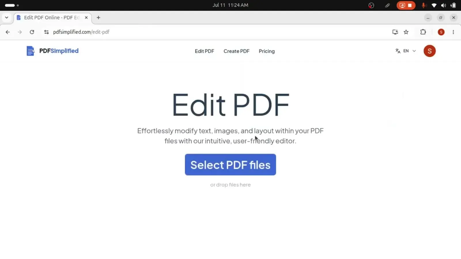 PDFSimplified screenshot 1 (video preview)
