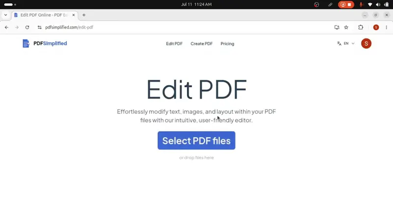 PDFSimplified screenshot 1 (video preview)