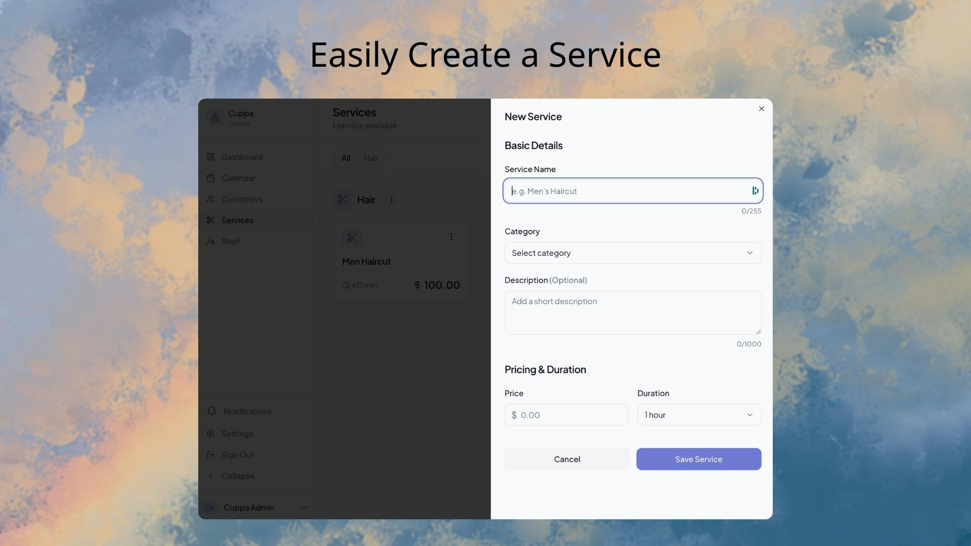 Cuppa - Screenshot 2 showing product features and functionality