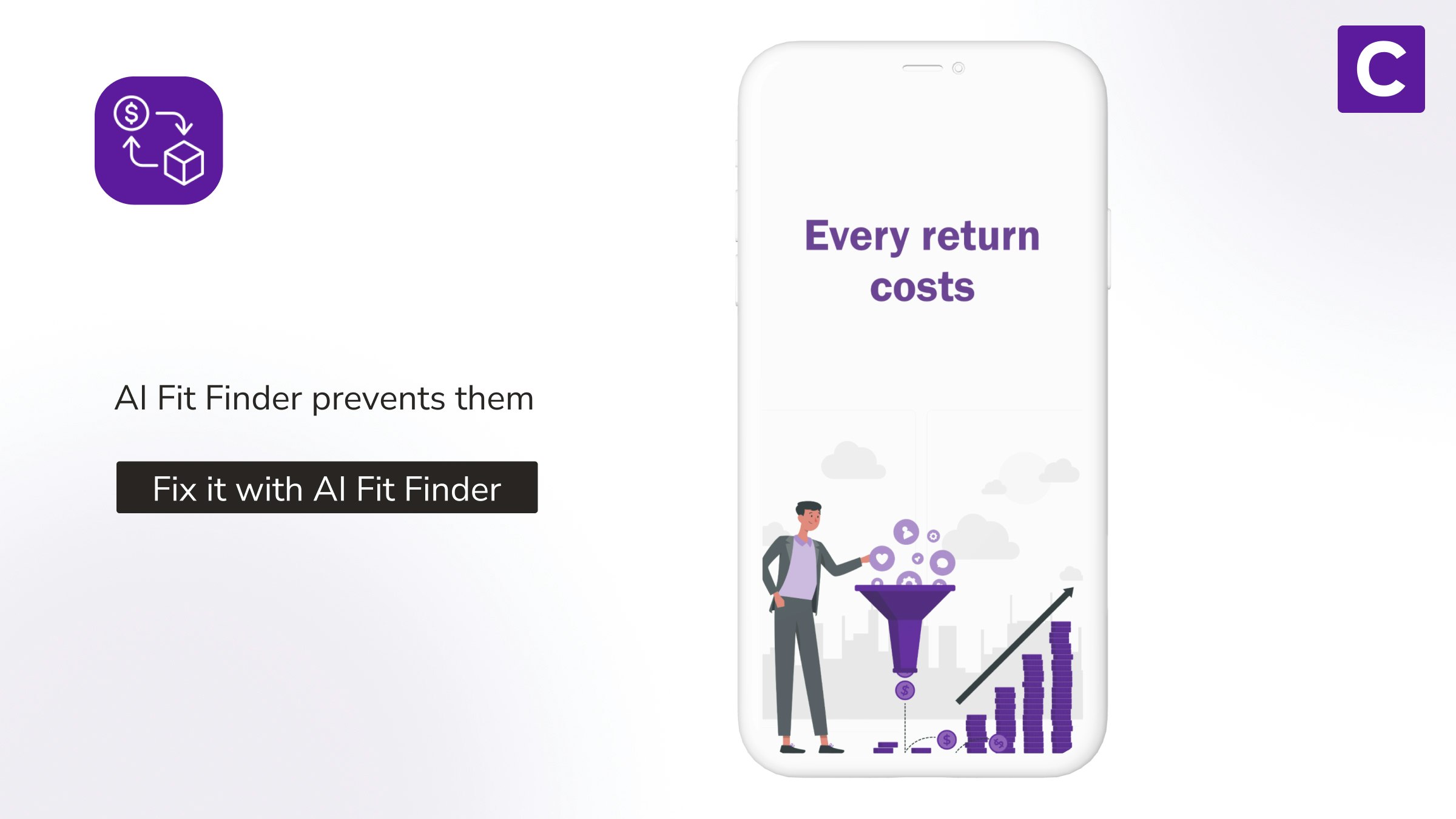AI Fit Finder - Screenshot 2 showing product features and functionality