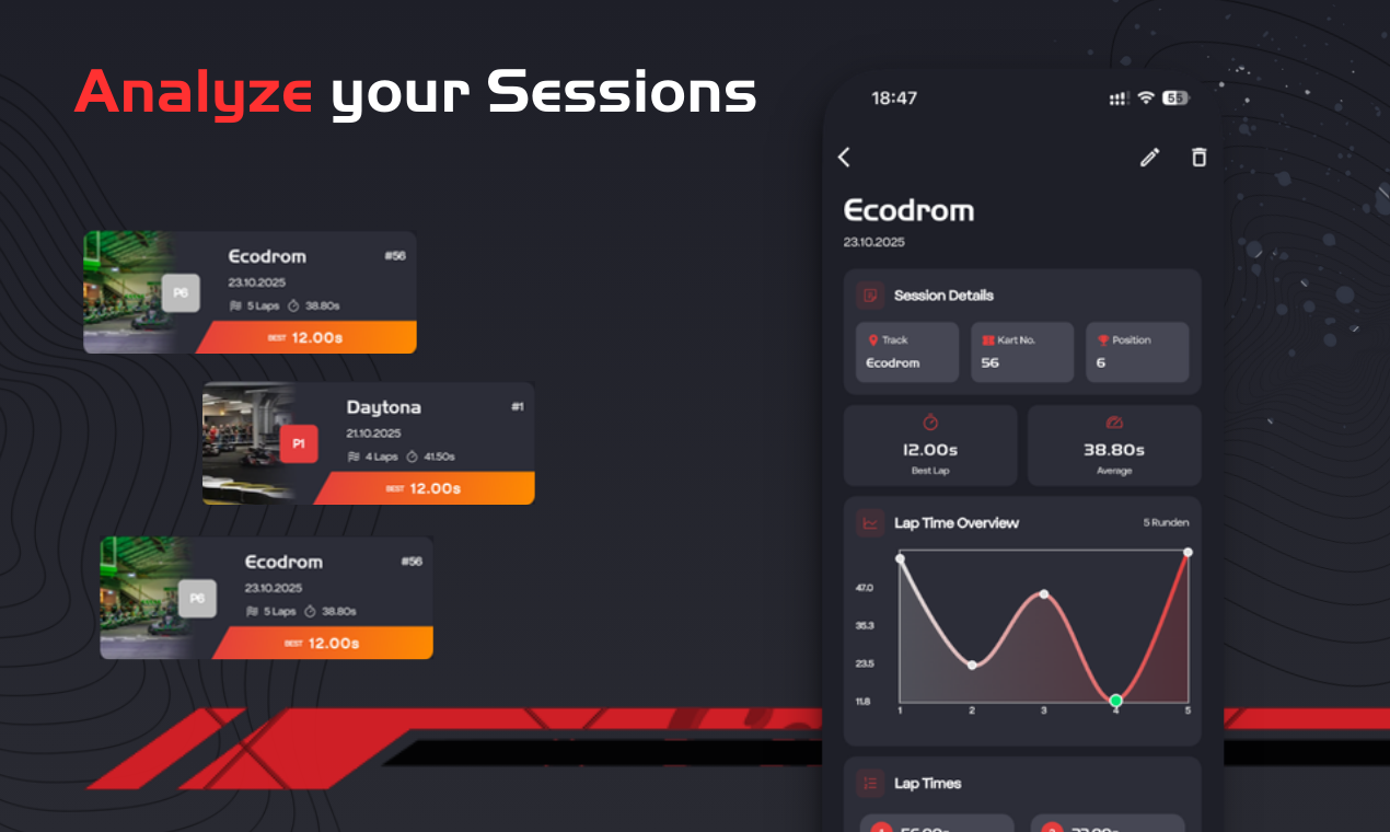 GoRacing - Screenshot 2 showing product features and functionality