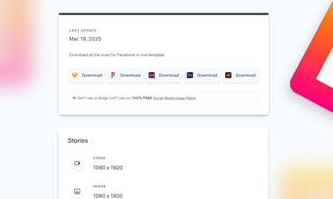 SocialSizes 4.0 gallery image