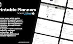 Notion Printable Planners + eBook image