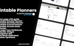 Notion Printable Planners + eBook media 1