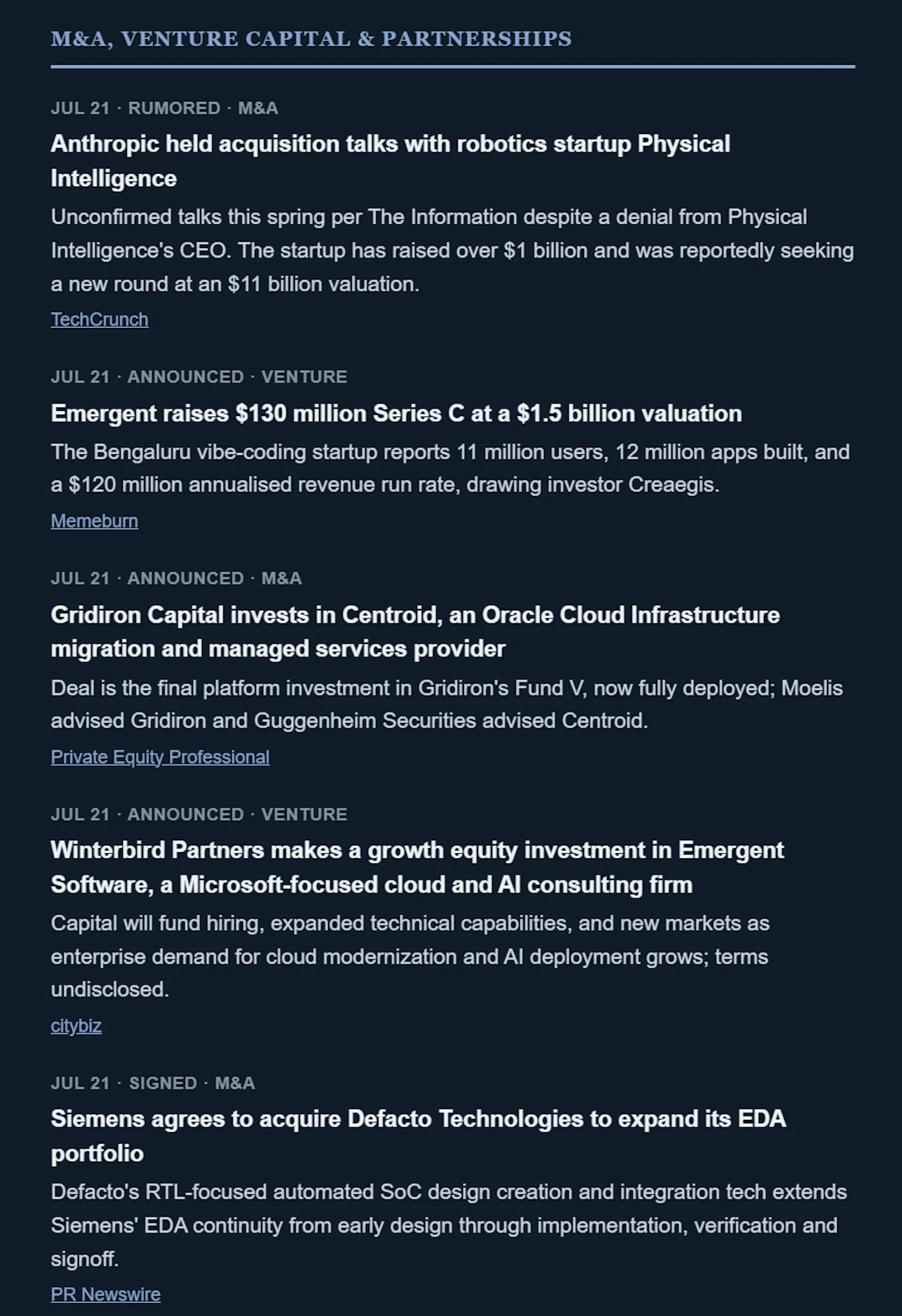 SectorBrief screenshot 7