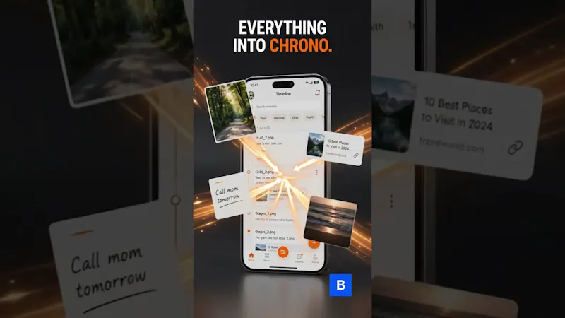 Chrono – Your Personal Life Timeline screenshot 1 (video preview)