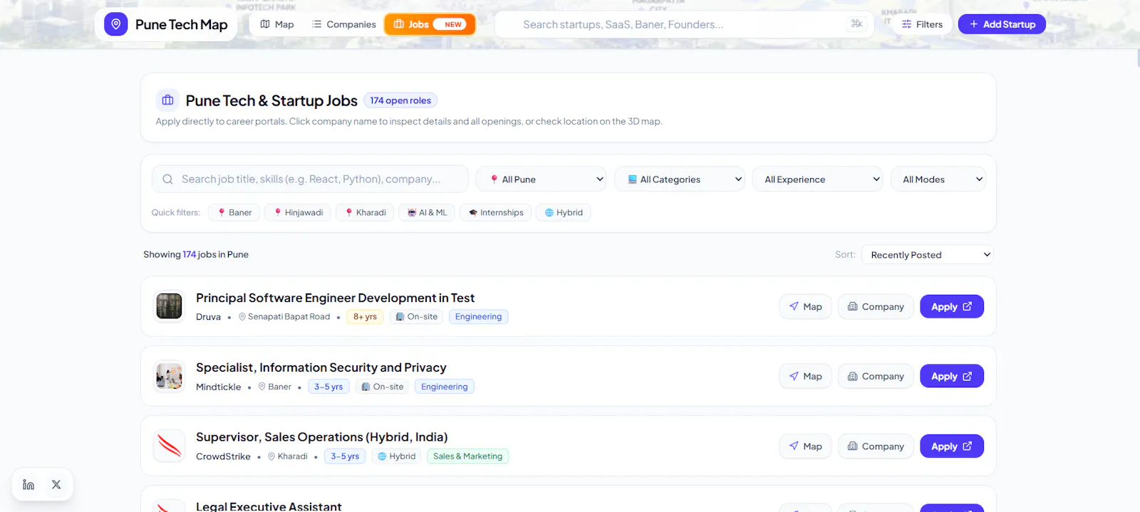 Pune Tech Map screenshot 2