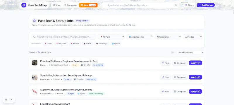 Pune Tech Map screenshot 2