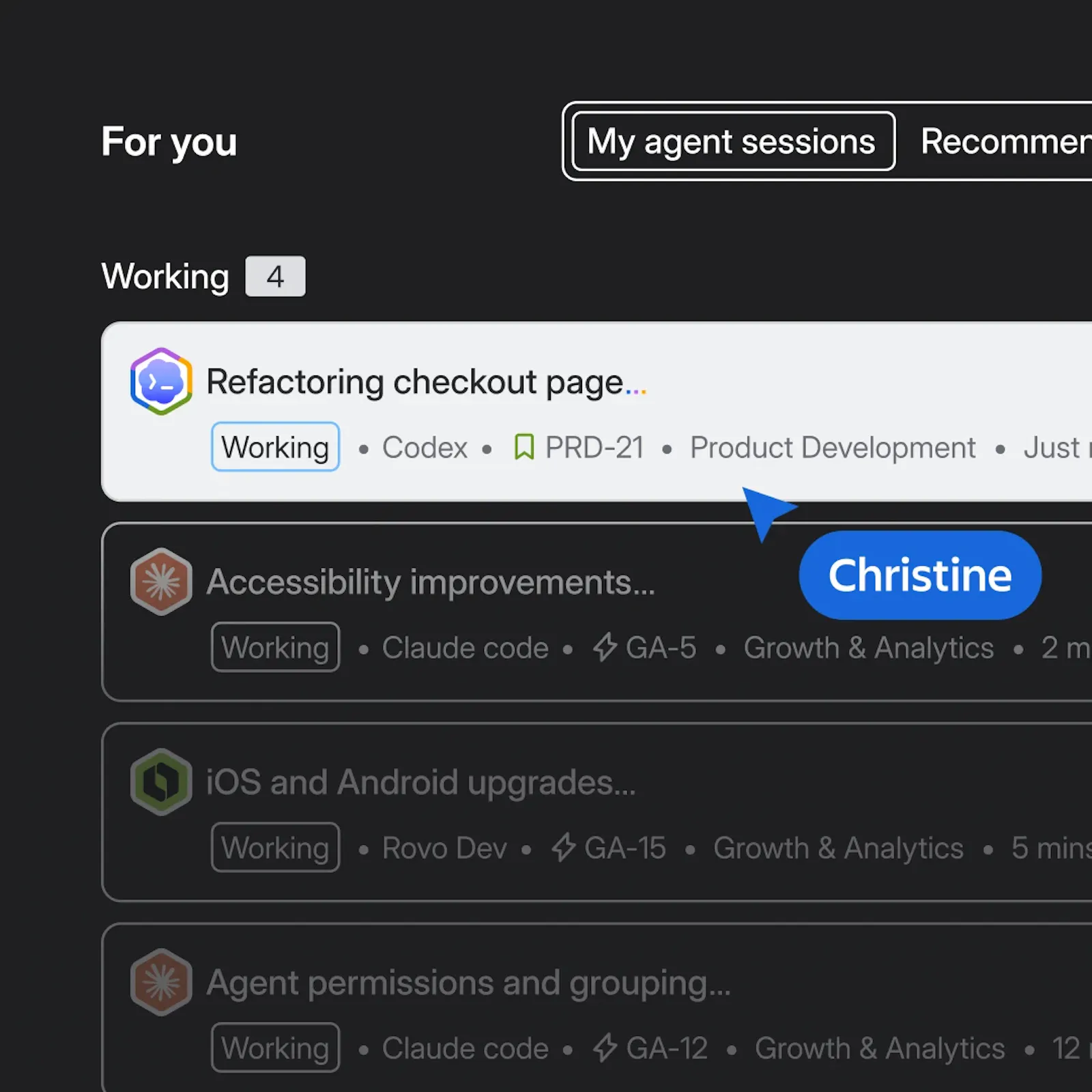 Agentic engineering in Jira screenshot 3