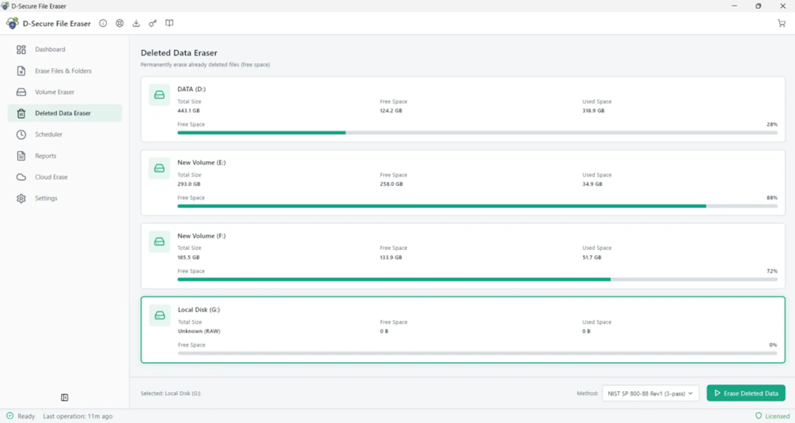 D-Secure File Eraser screenshot 2
