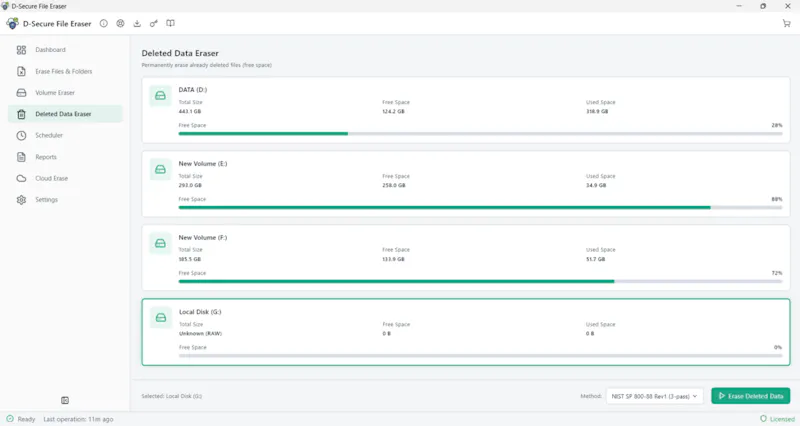 D-Secure File Eraser screenshot 2