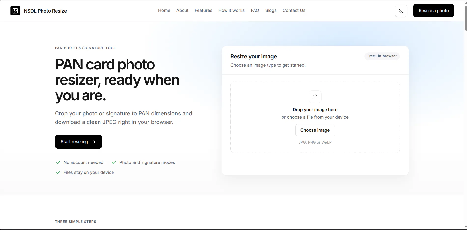 NSDL Photo Resize gallery image