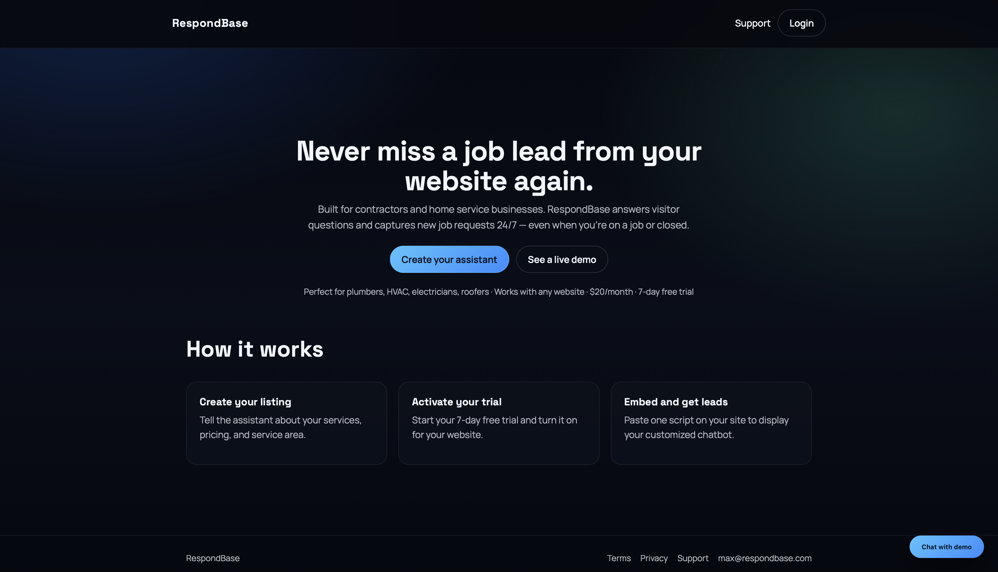 RespondBase - Main product screenshot demonstrating key features and user interface