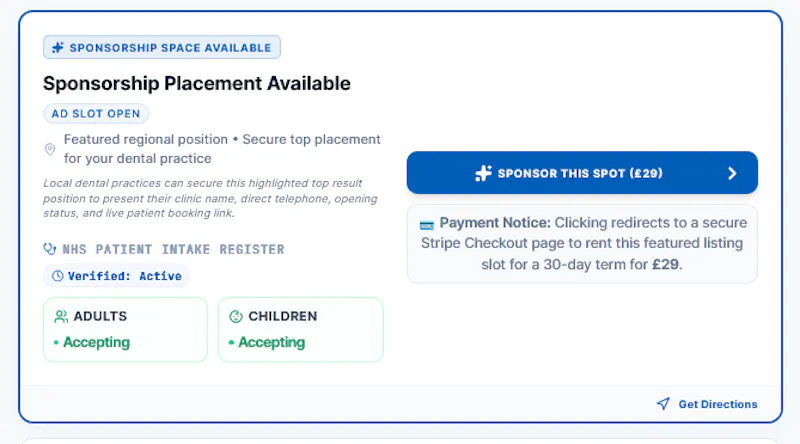 UK NHS Live Dentist Directory screenshot 3
