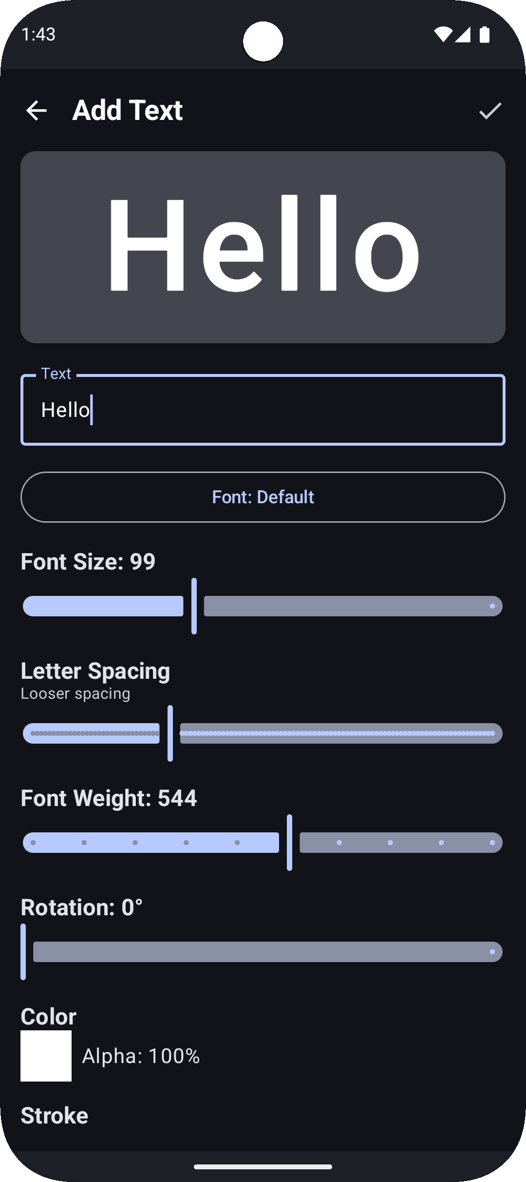 Text Behind Image - Android app media 6