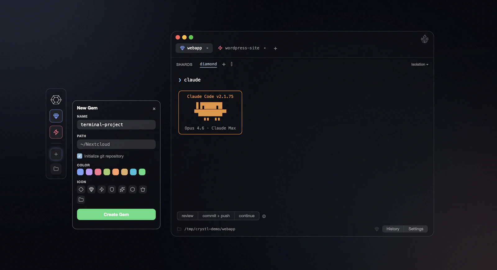Crystl multitasking terminal for agents screenshot 2