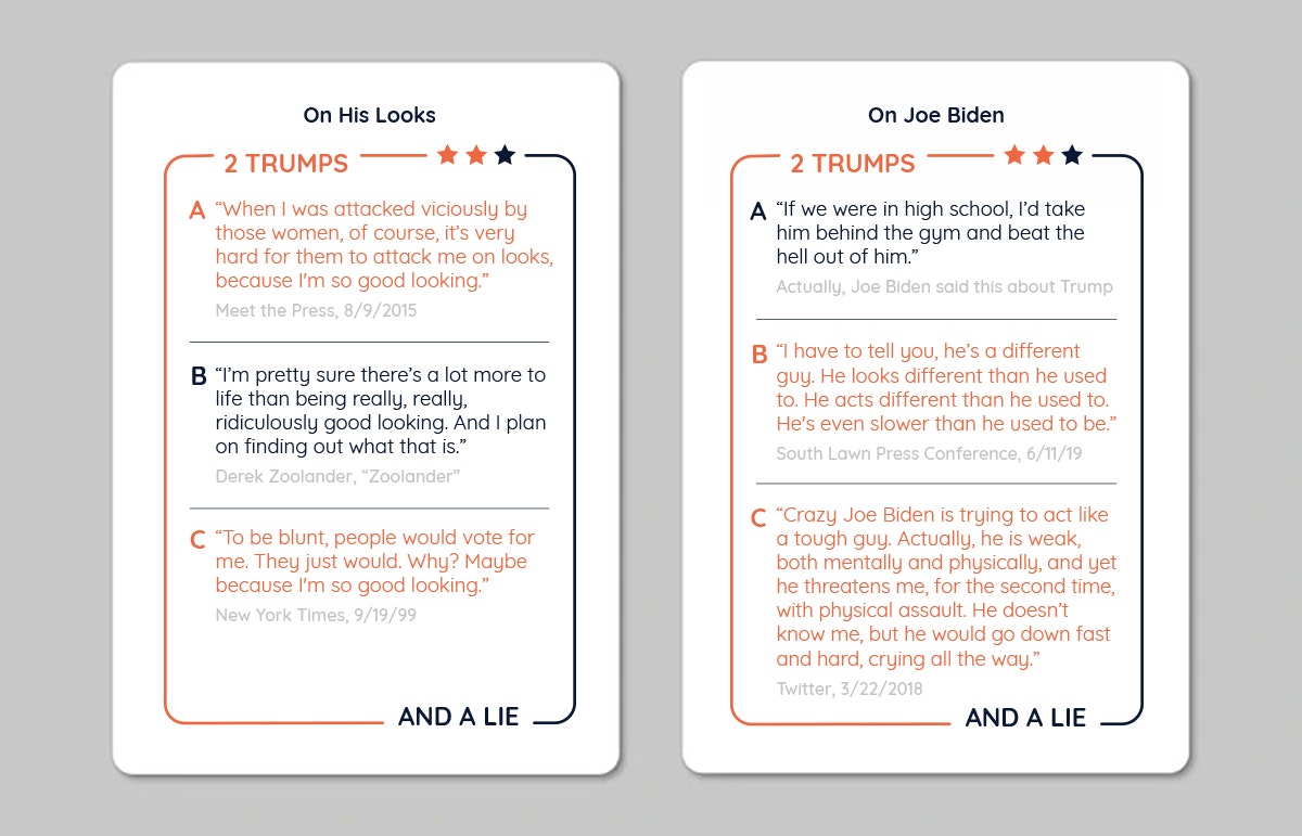 Two Trumps and a Lie Card Game gallery image