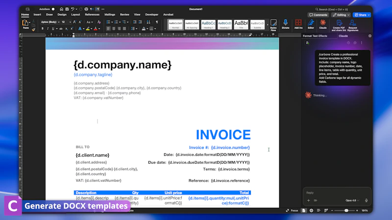 Carbone Skill for AI screenshot 3