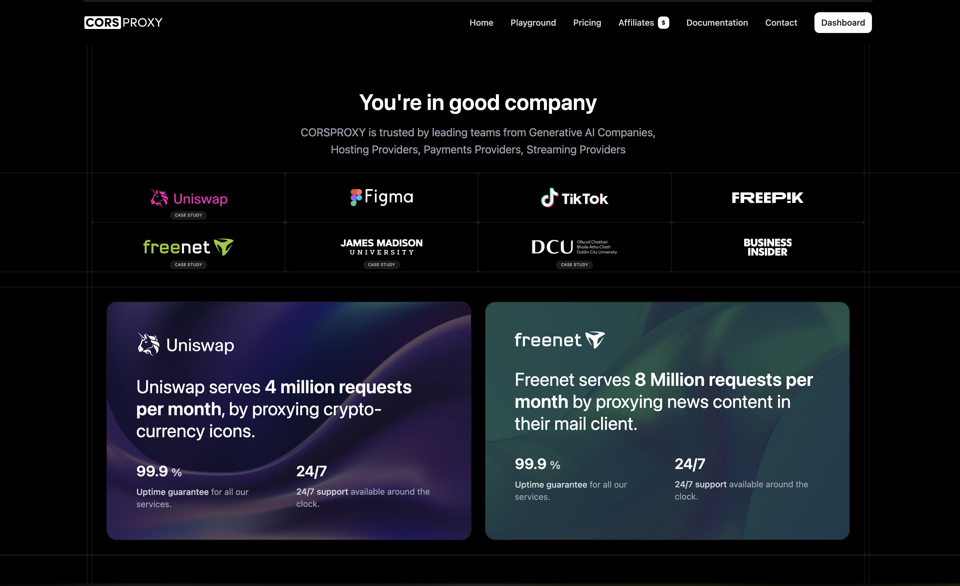 CORSPROXY - Screenshot 4 showing product features and functionality