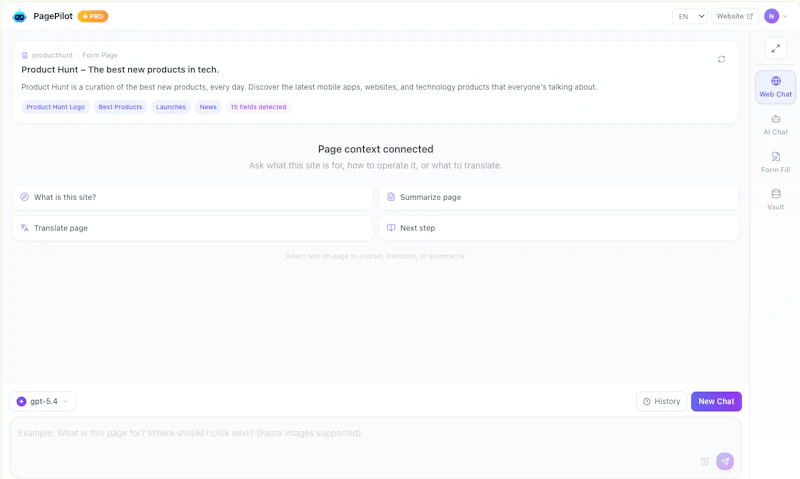 PagePilot screenshot 1