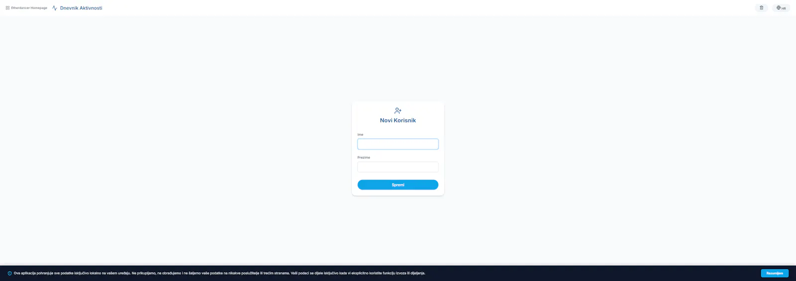 Activity Log screenshot 1