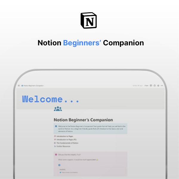 Notion Beginner's Companion
