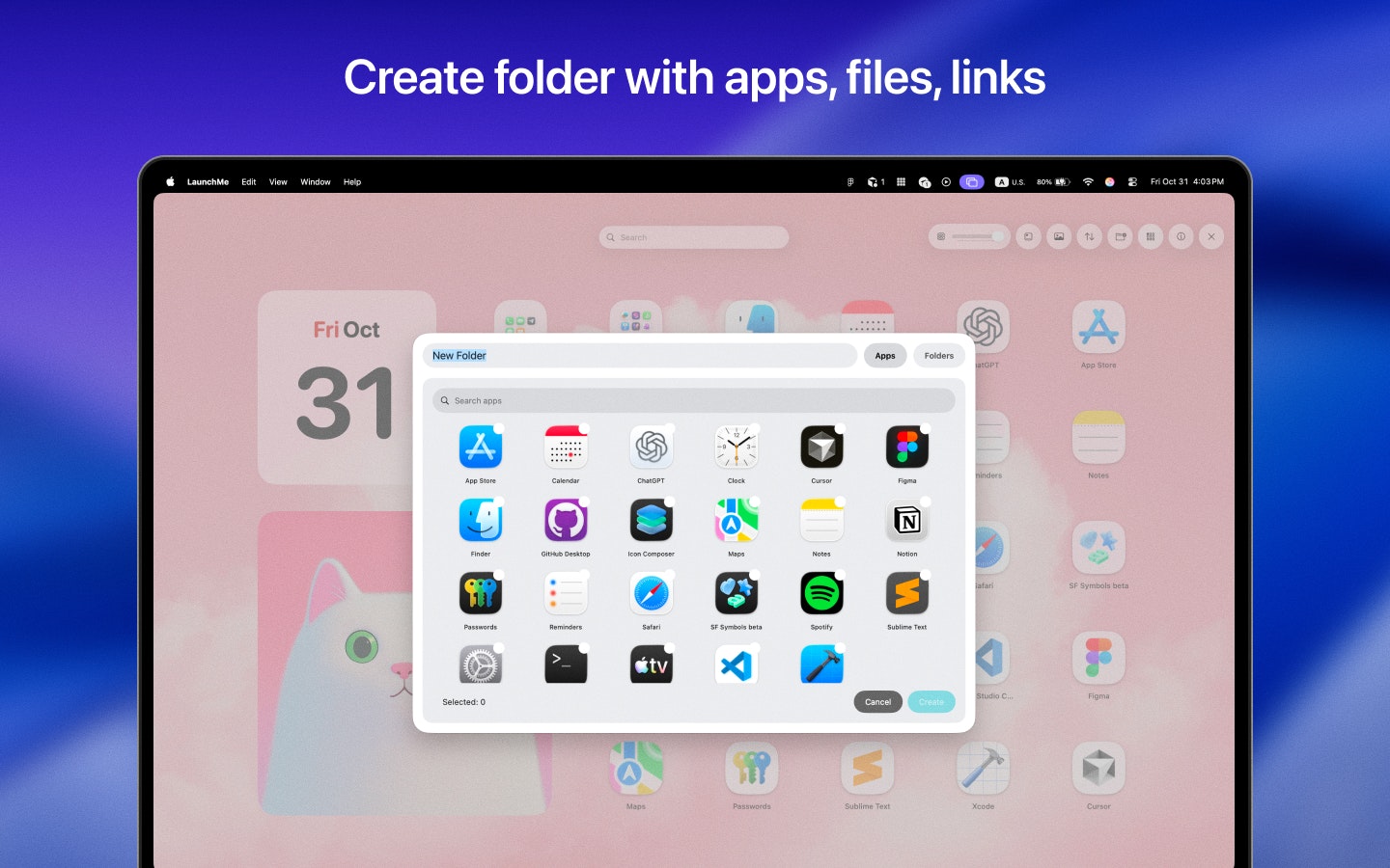 LaunchMe - App Launchpad macOS 26 - Screenshot 5 preview