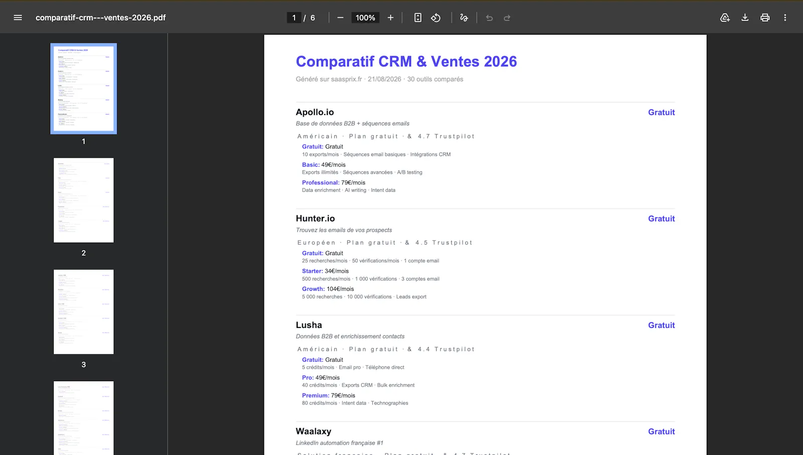 SaasComparator screenshot 5