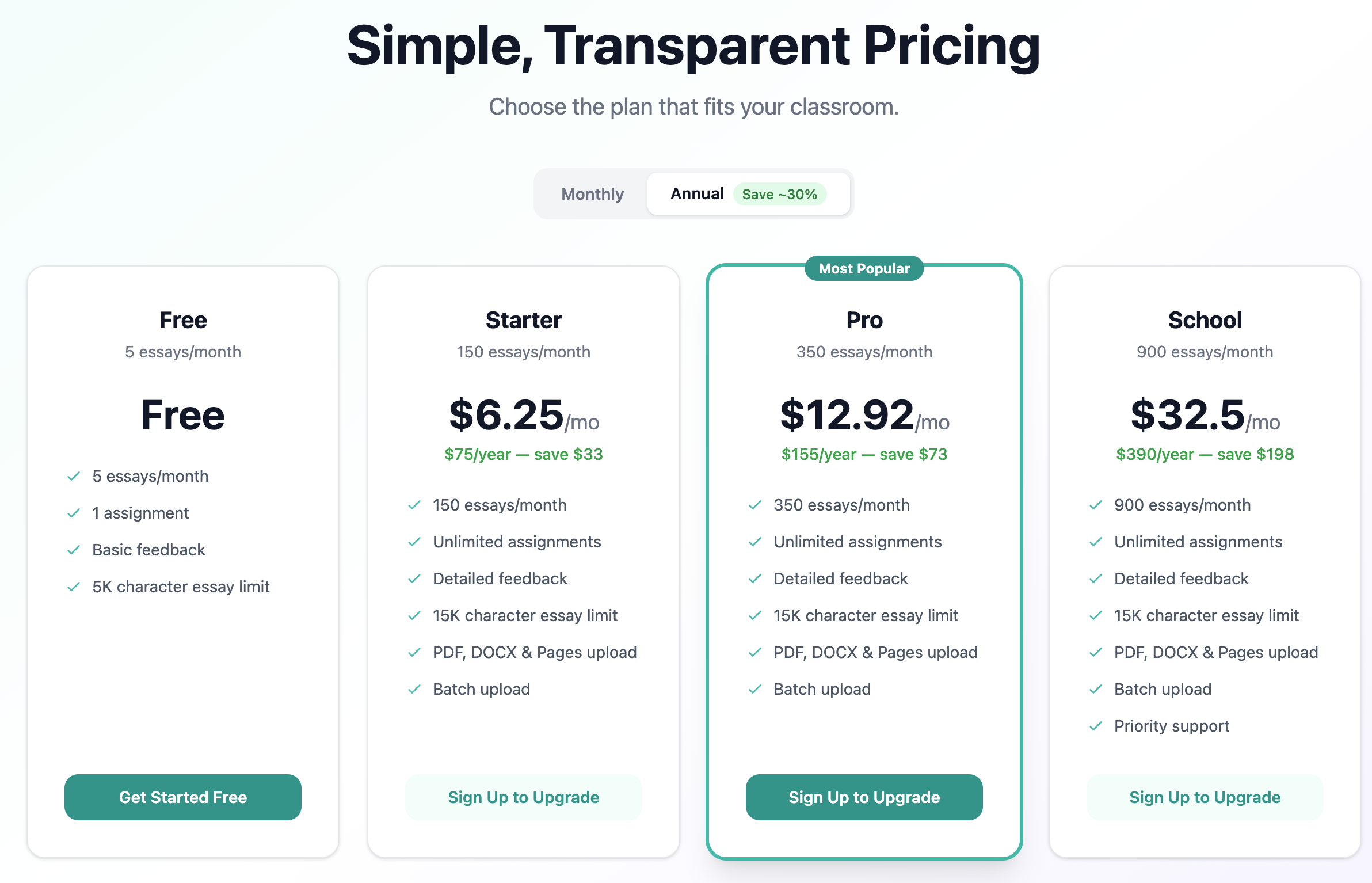 My Teaching Assistant - Screenshot 2 showing product features and functionality