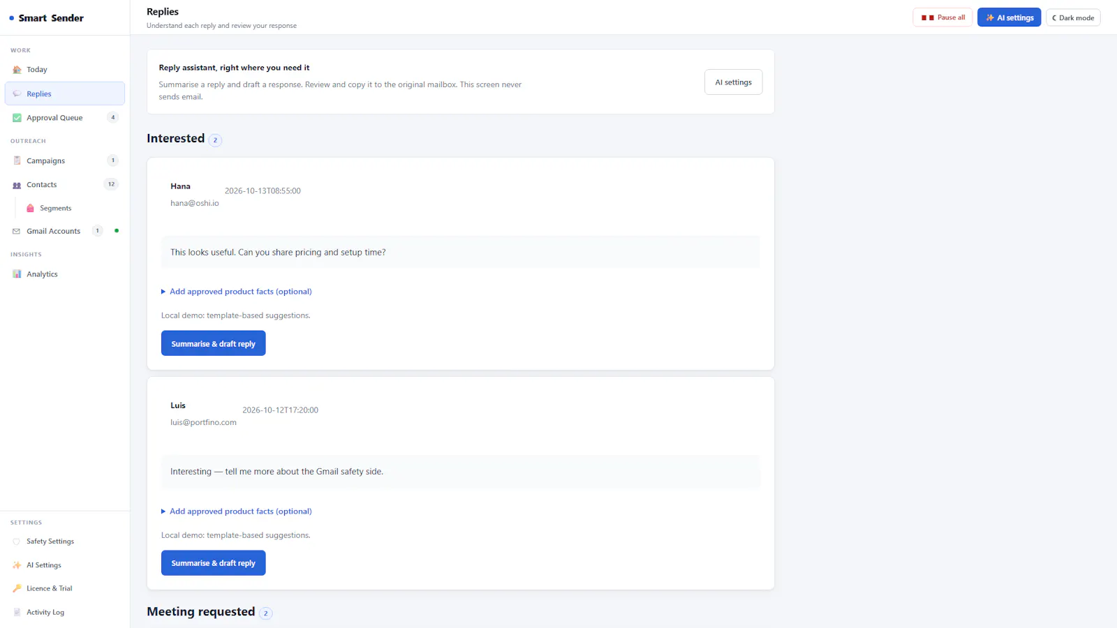 SmartSender screenshot 6