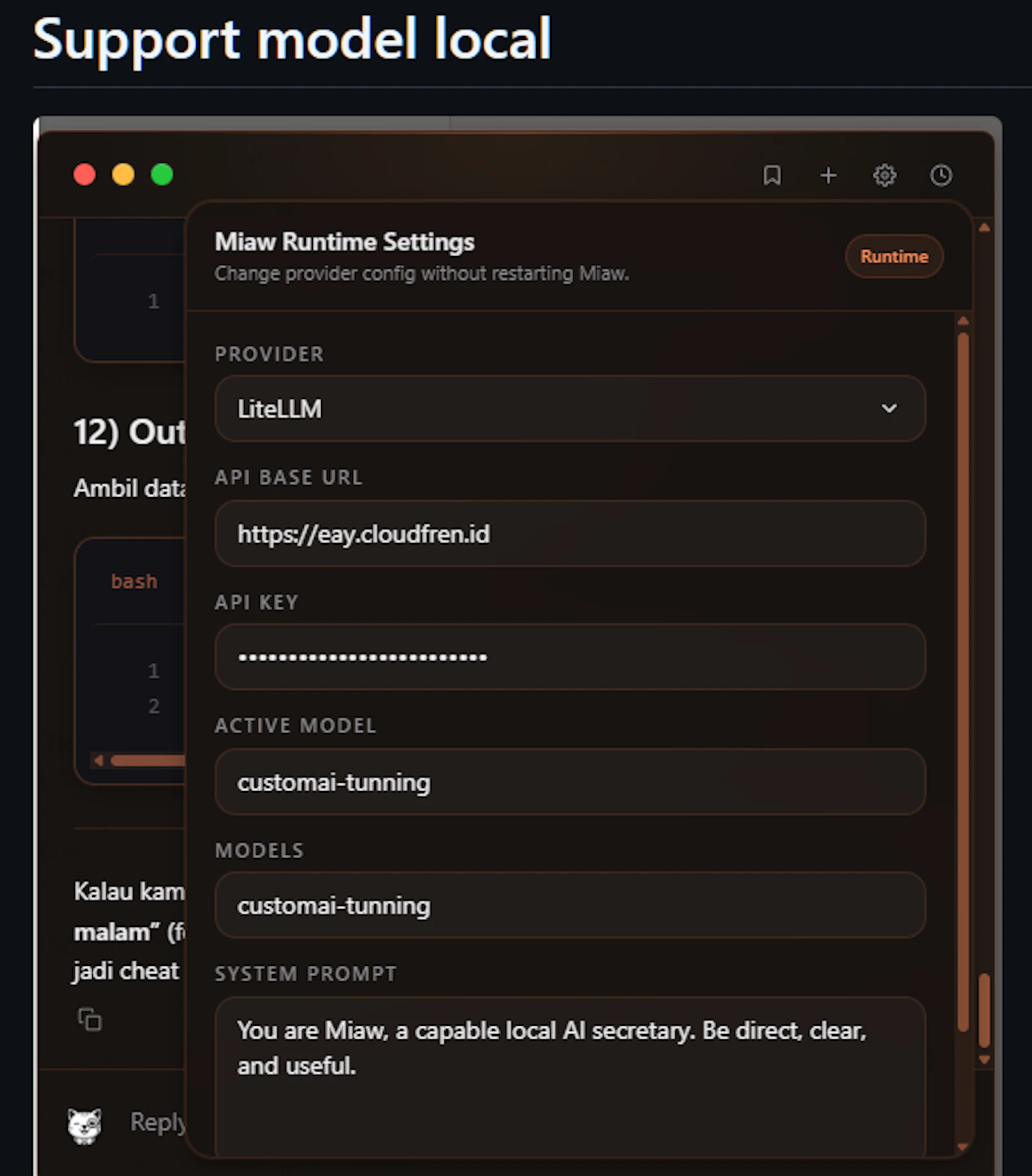 Miaw AI secretary screenshot 4