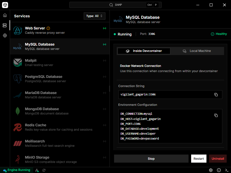 DAMP - Screenshot 2 showing product features and functionality
