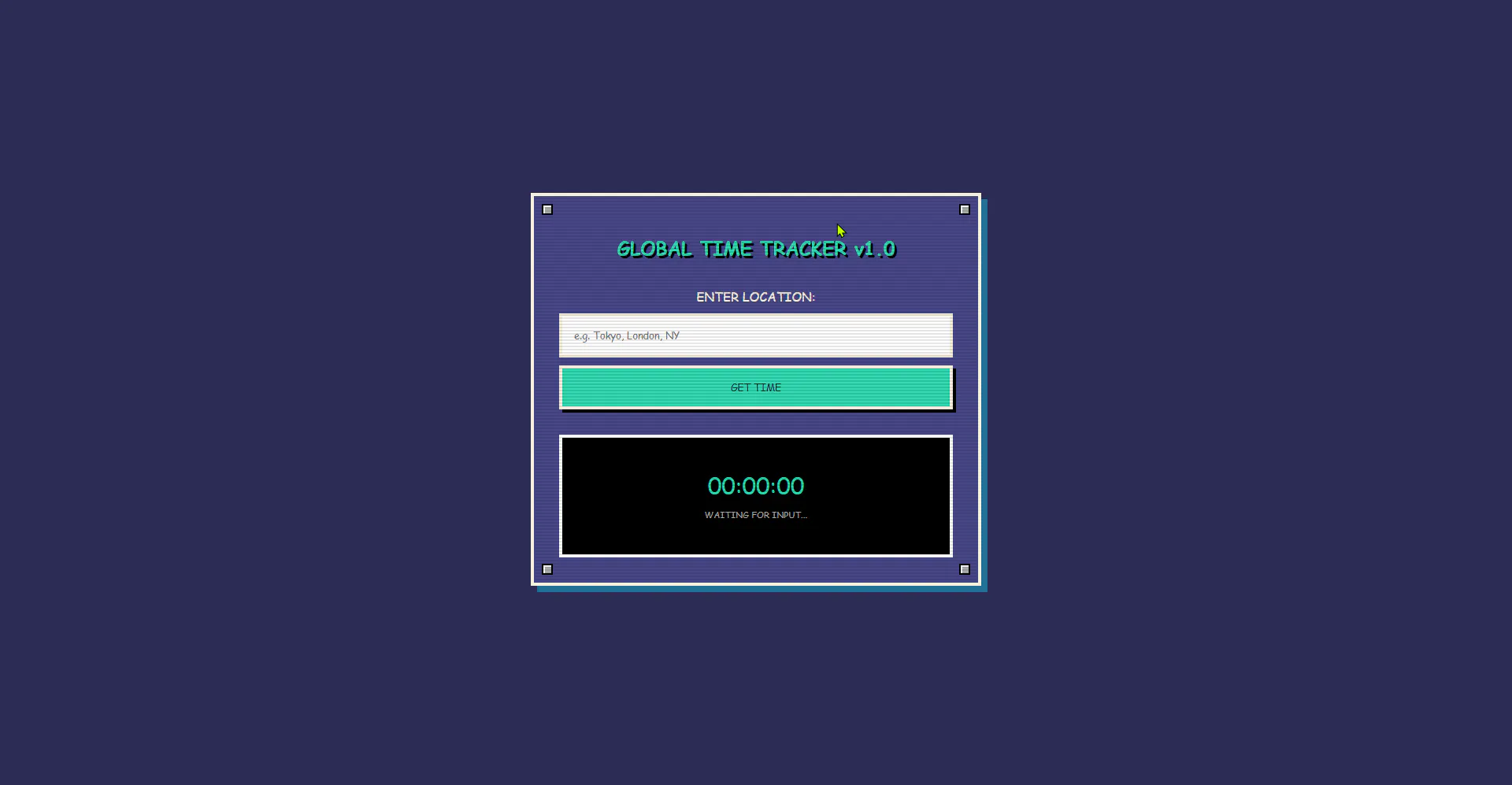 Pixel World Clock gallery image