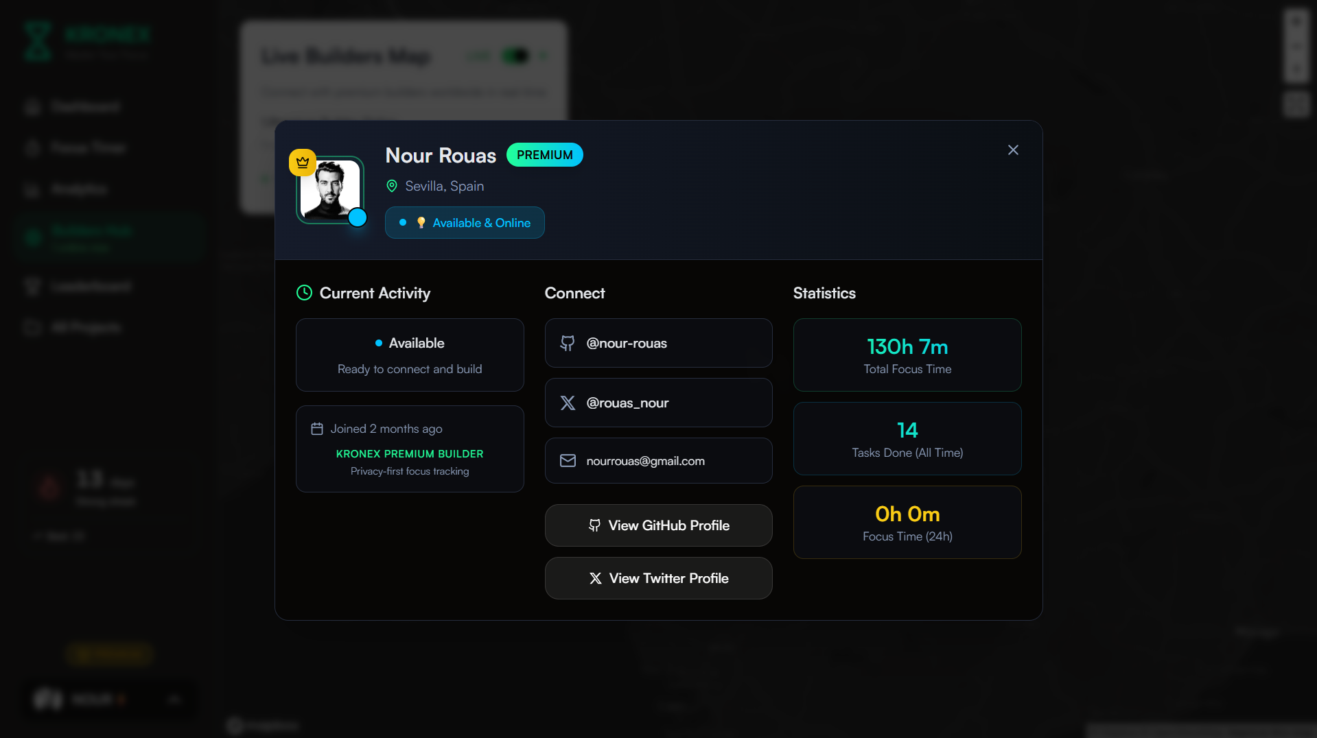 Média Kronex 2.0 - Deep Work Tracker et Advanced Focus Analytics for Builders 9