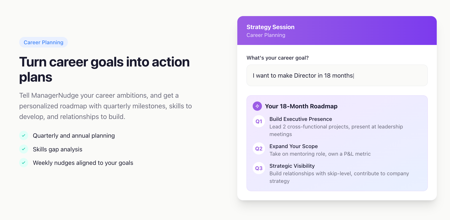 ManagerNudge.ai - Screenshot 5 showing product features and functionality
