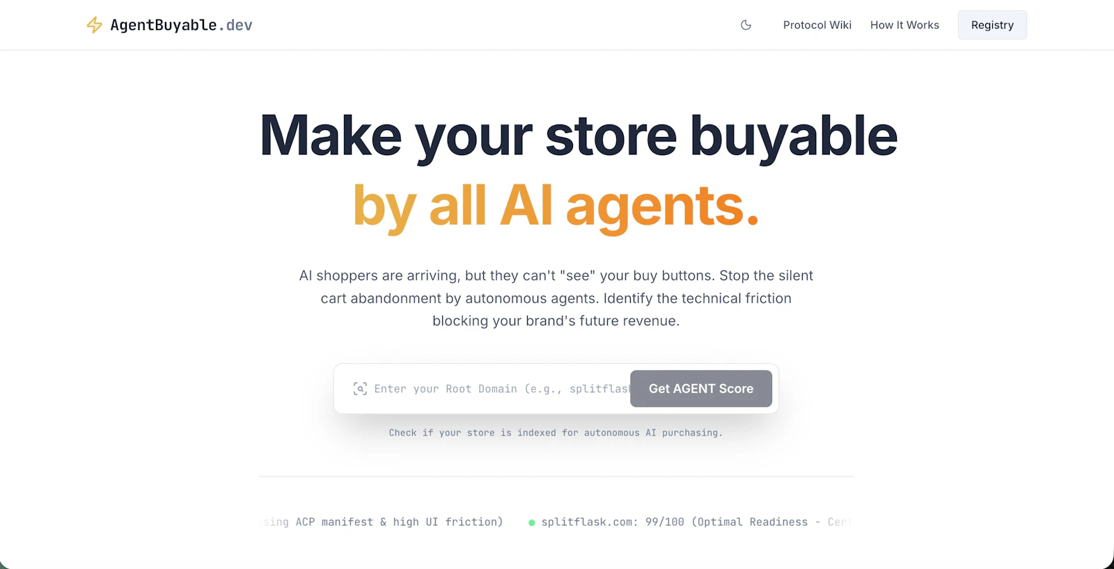 AgentBuyable.dev screenshot 3