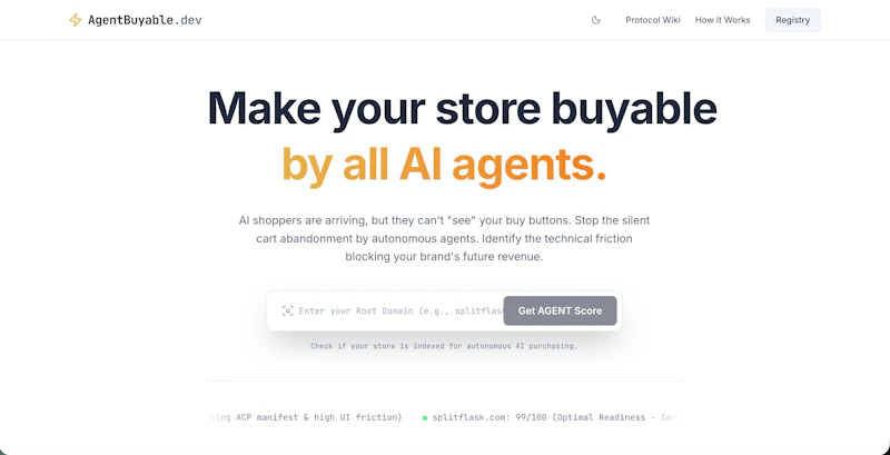 AgentBuyable.dev screenshot 3