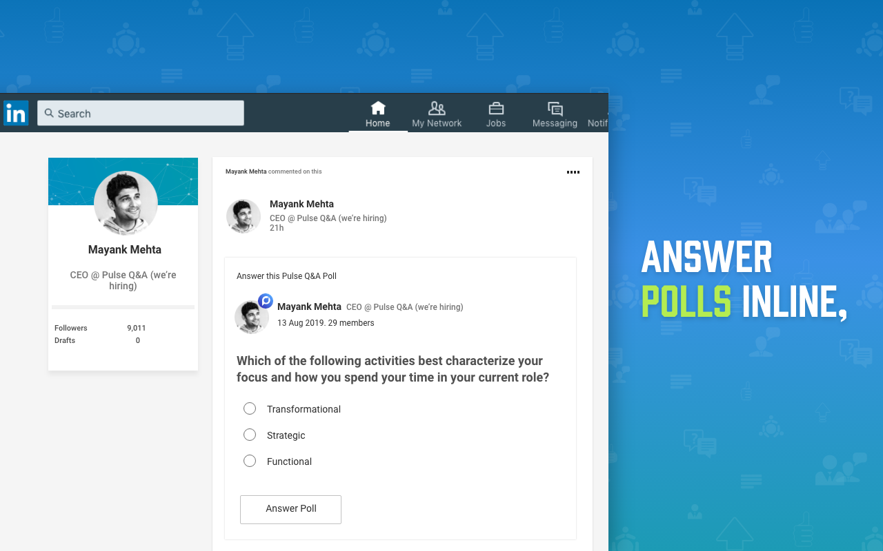 Polls for LinkedIn gallery image