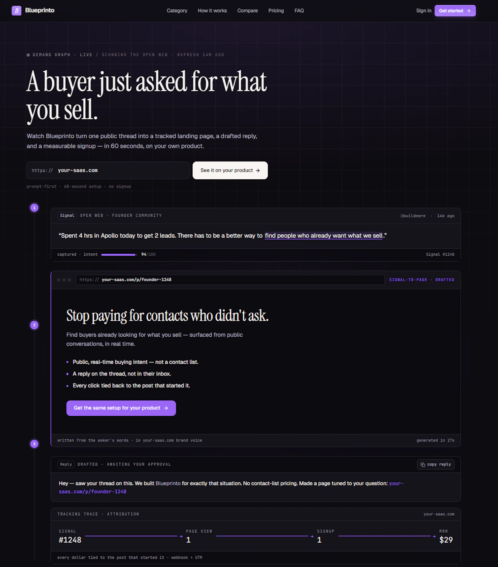 Blueprinto – Turn Demand Into Pipeline screenshot 1