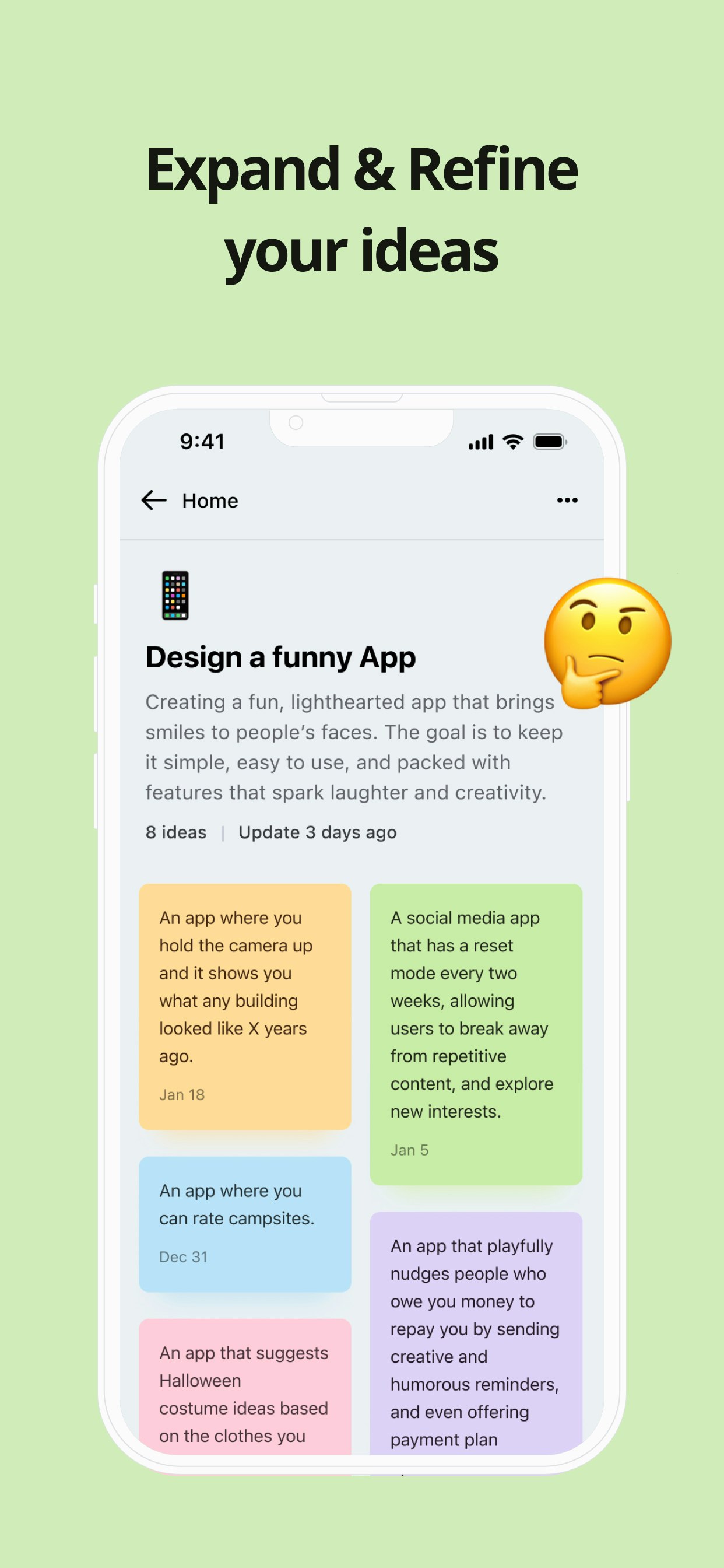 Inspiratie - Uw Personal Idea Generator & Note -app media 3